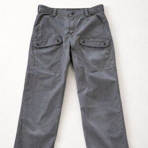 Duluth Trading Co Flex Fire Hose Pants Men’s 34x34 Relaxed Fit Gray Work Pants